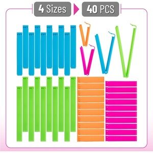 Colorful Bag Sealing Clips Set
